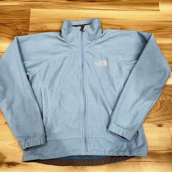 The North Face Jackets & Blazers - The North Face Blue Fleece Zip Up Jacket Women’s XS